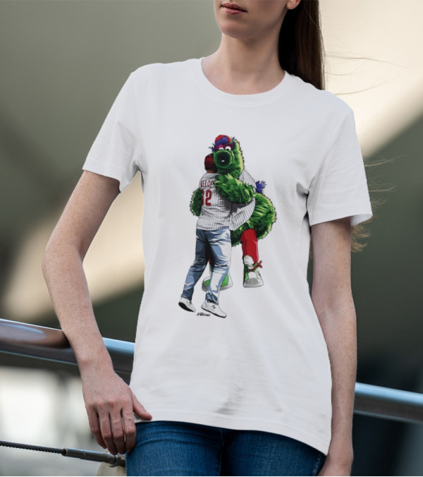 Jason Kelce Phillie Phanatic Hug Philadelphia Phillies T-Shirt