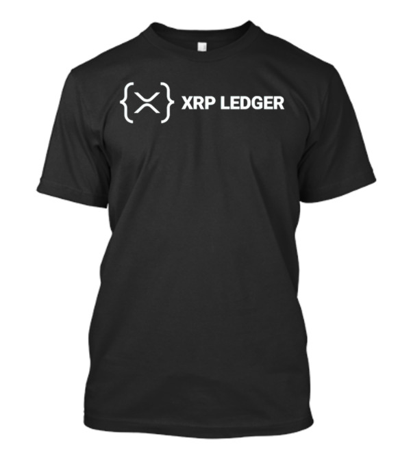 XRP Ledger Blockchain Symbol Code Brackets T-Shirt