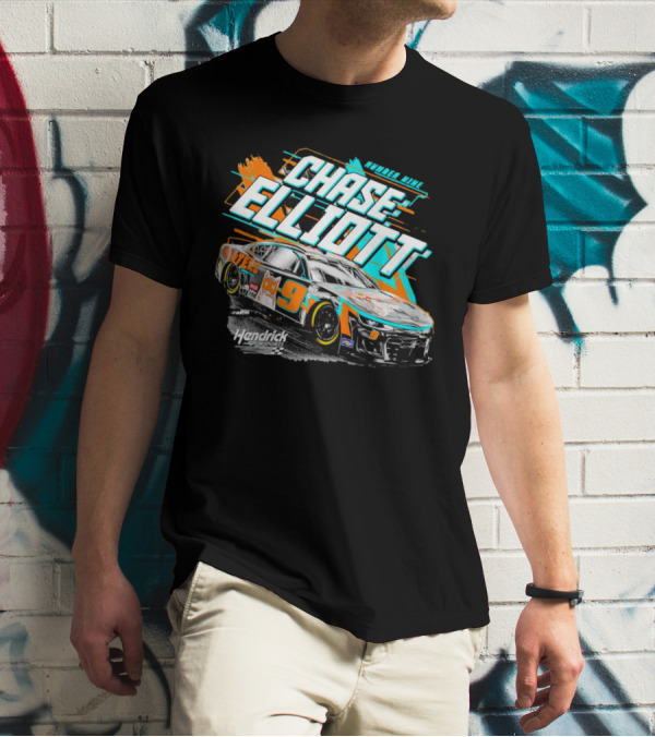 Chase Elliott Number Nine Hooters Hendrick Motorsports Racing Car T-Shirt