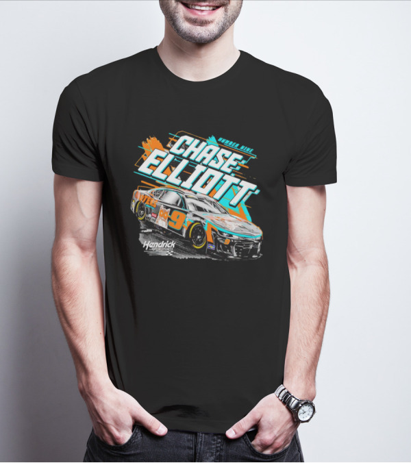 Chase Elliott Number Nine Hooters Hendrick Motorsports Racing Car T-Shirt
