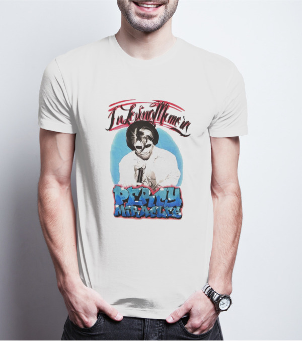 In Loving Memory Percy Miracles Blue And Pink Retro T-Shirt