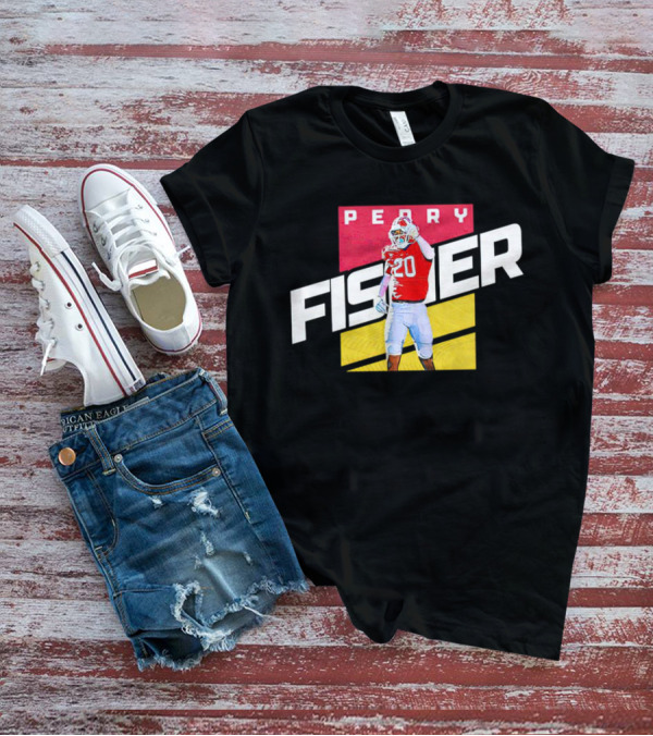 Perry Fisher Game Day Action Maryland Terrapins Football T-Shirt