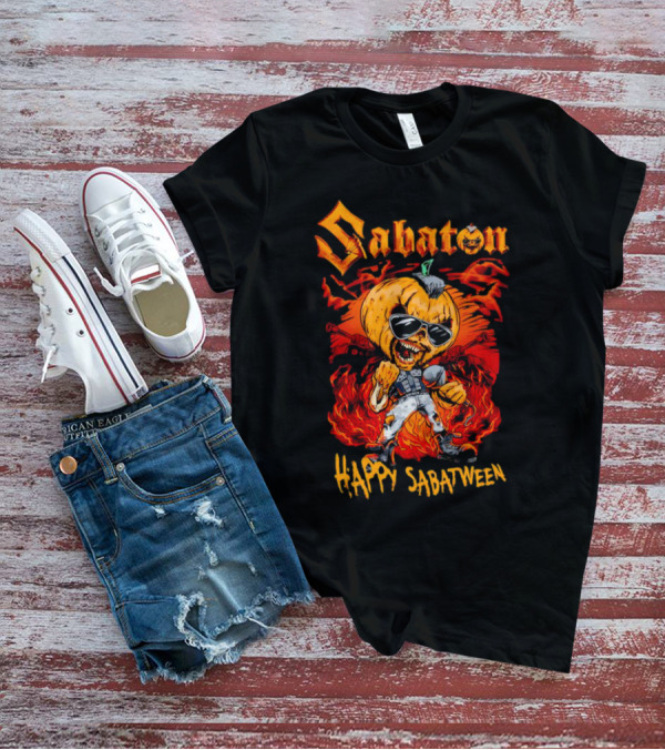 Sabaton Pumpkin Mic Sunglasses Happy Sabatween Halloween T-Shirt