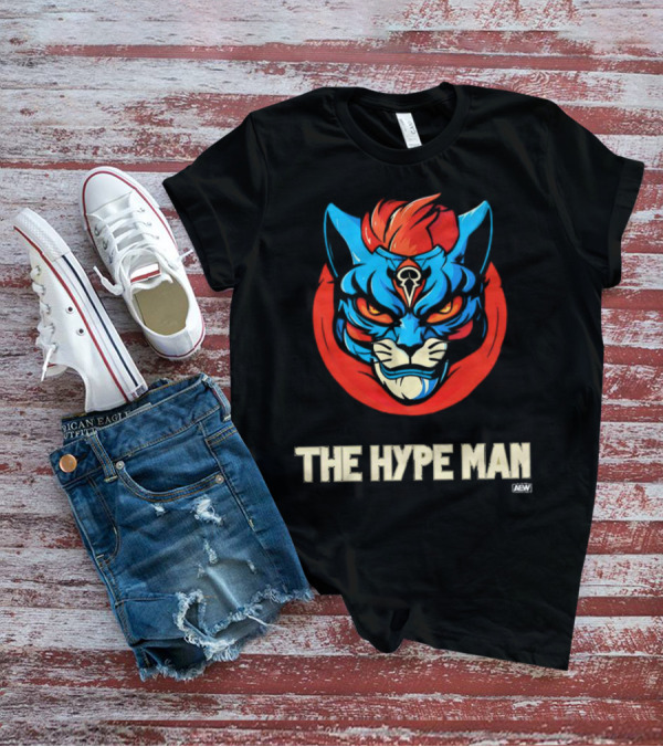AEW Alex Abrahantes The Hype Man Fierce Cat Head T-Shirt