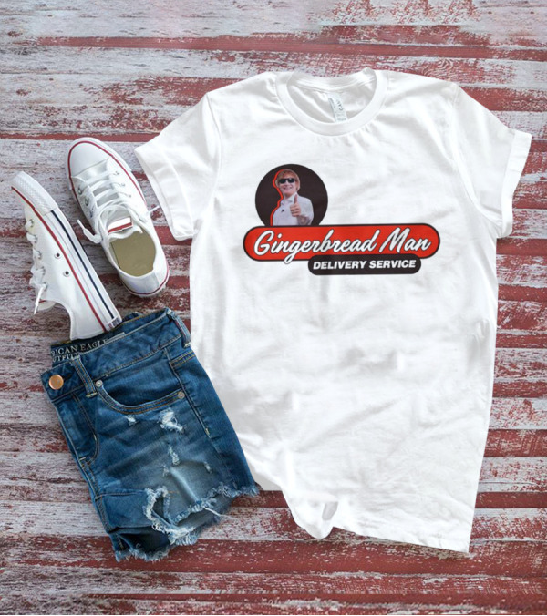 Gingerbread Man Delivery Service Cool Thumbs Up T-Shirt
