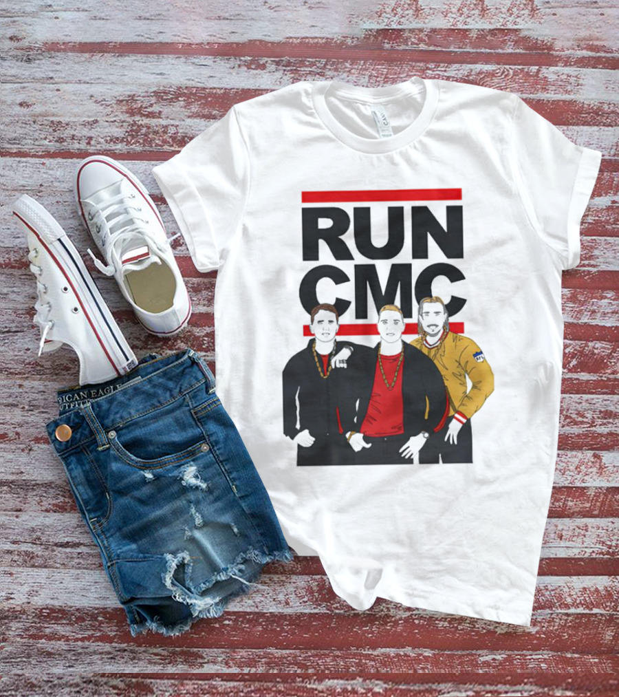 RUN CMC Remake Retro Hip-Hop Style Trio T-Shirt
