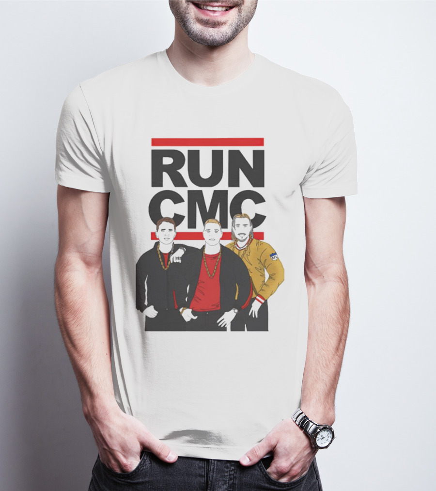 RUN CMC Remake Retro Hip-Hop Style Trio T-Shirt