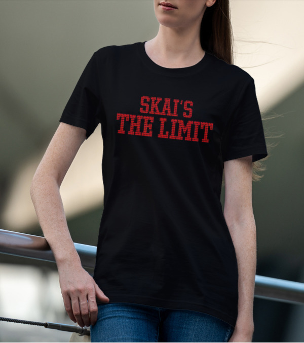 Skai's The Limit Red Lettering T-Shirt
