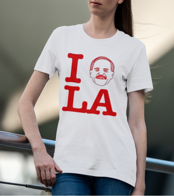 I Love John Kruk And LA With Mustache T-Shirt