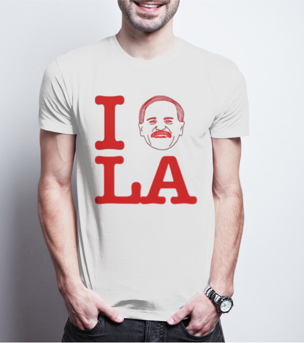 I Love John Kruk And LA With Mustache T-Shirt