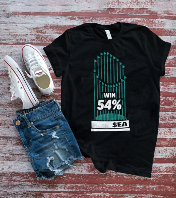 Seattle Mariners Win 54% $SEA Iconic Trophy T-Shirt
