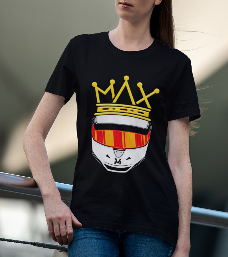 Max Helmet King Racing Congrats Iconic Crown Victory T-Shirt
