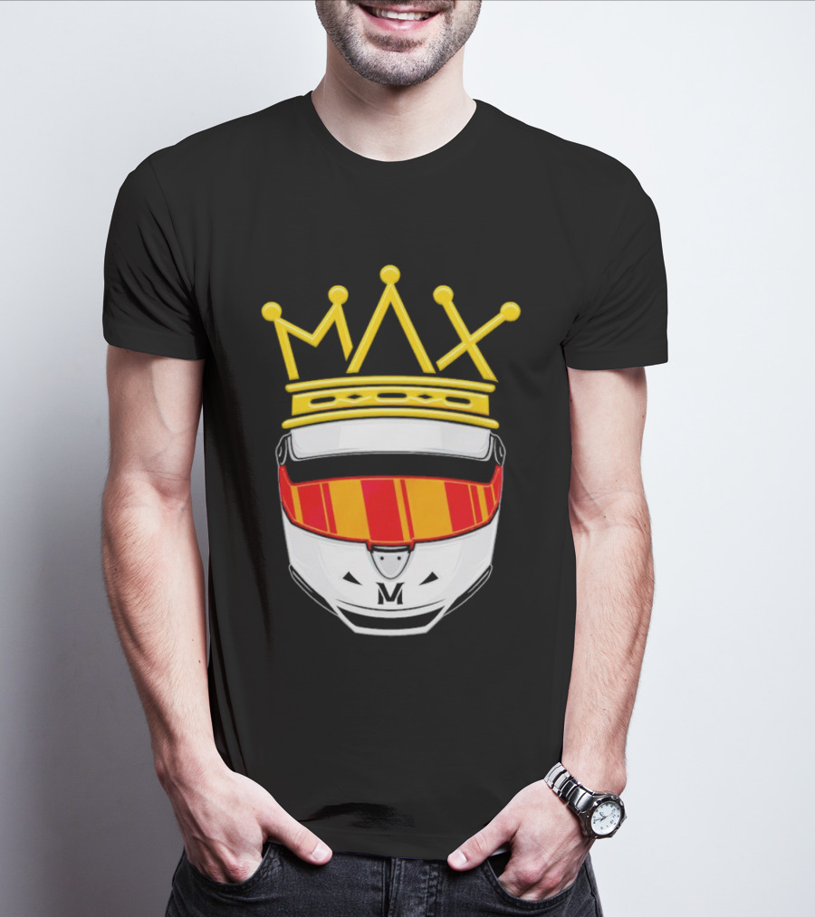 Max Helmet King Racing Congrats Iconic Crown Victory T-Shirt
