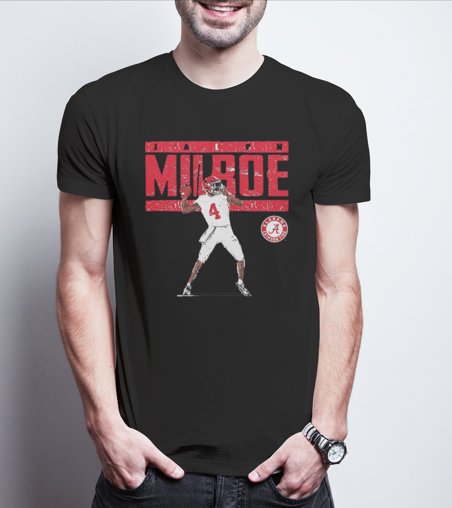 Jalen Milroe Alabama Crimson Tide NCAA Football Player Number 4 T-Shirt