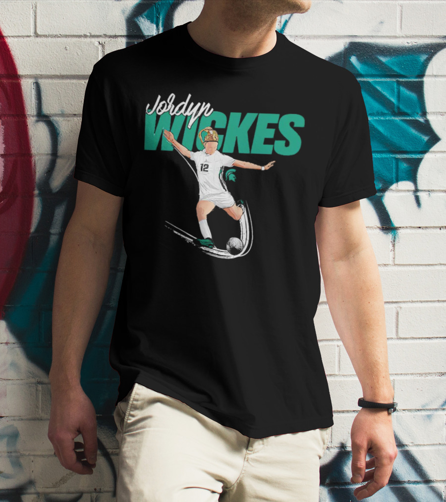 Jordyn Wickes Michigan State NCAA Women’s Soccer Caricature T-Shirt