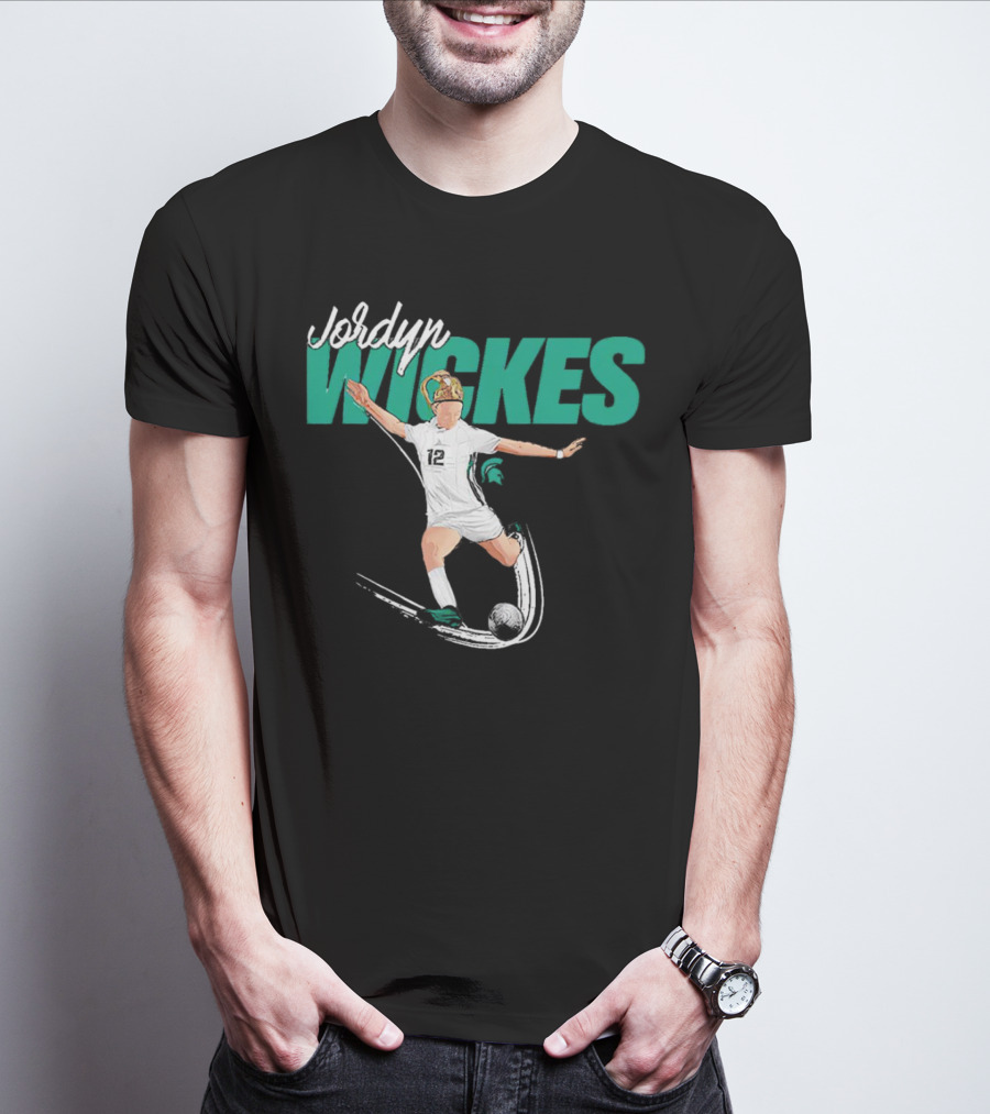 Jordyn Wickes Michigan State NCAA Women’s Soccer Caricature T-Shirt