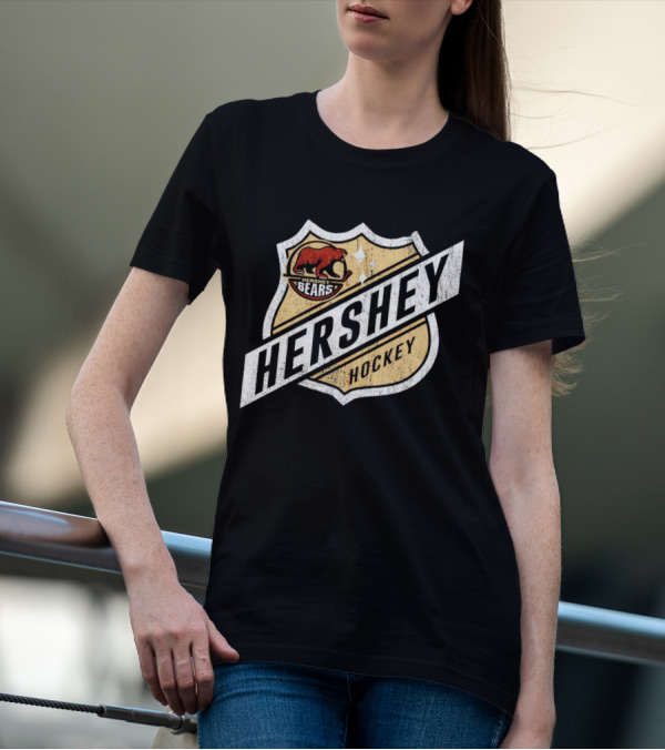 Hershey Bears Vintage Shield Emblem Hockey T-Shirt