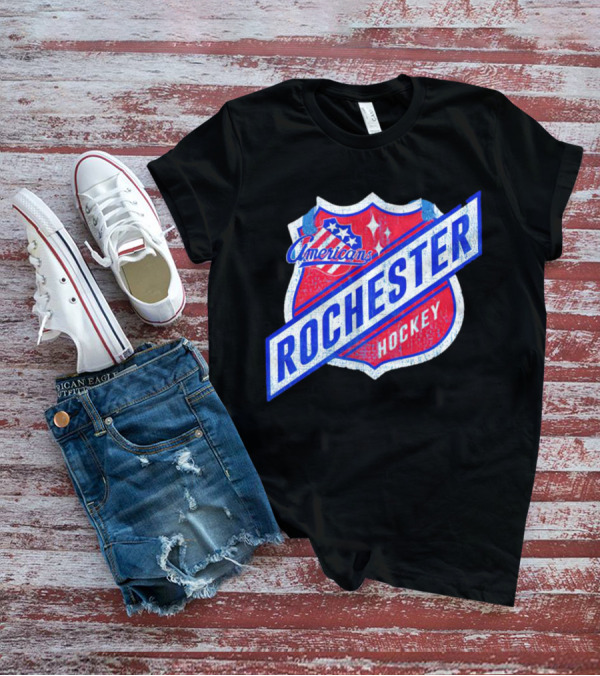Rochester Americans Hockey Shield Badge T-Shirt