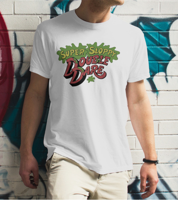 Super Sloppy Double Dare Nickelodeon Classic Game Show T-Shirt