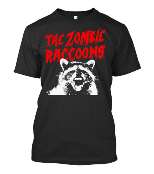 The Zombie Raccoons Fierce Creature Horror T-Shirt