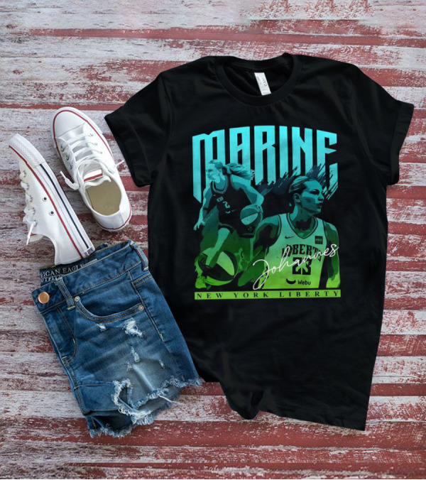 Marine Johannes New York Liberty Signature Jersey Number 23 Webu Basketball T-Shirt