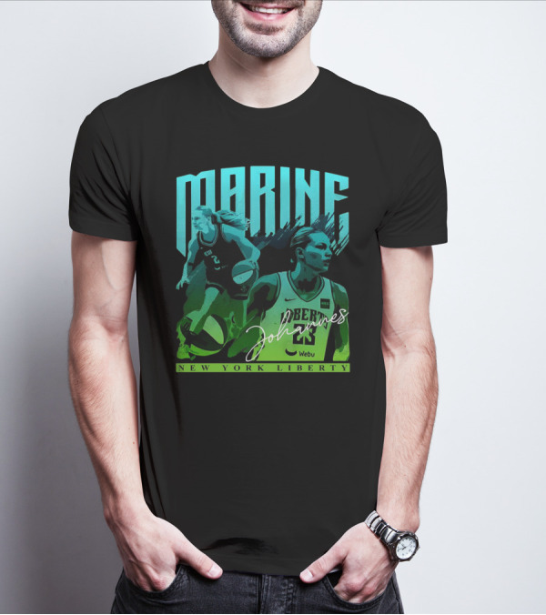 Marine Johannes New York Liberty Signature Jersey Number 23 Webu Basketball T-Shirt