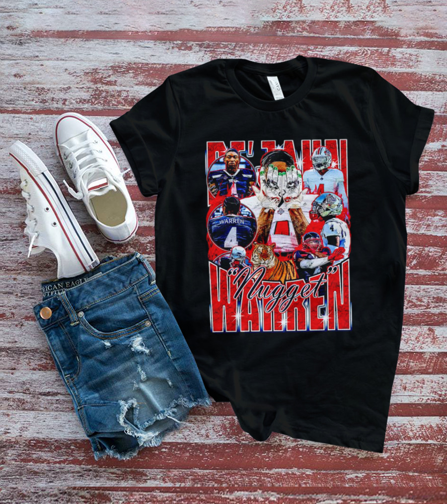 De’Jahn Nugget Warren Jackson State Tigers Football Player Collage T-Shirt