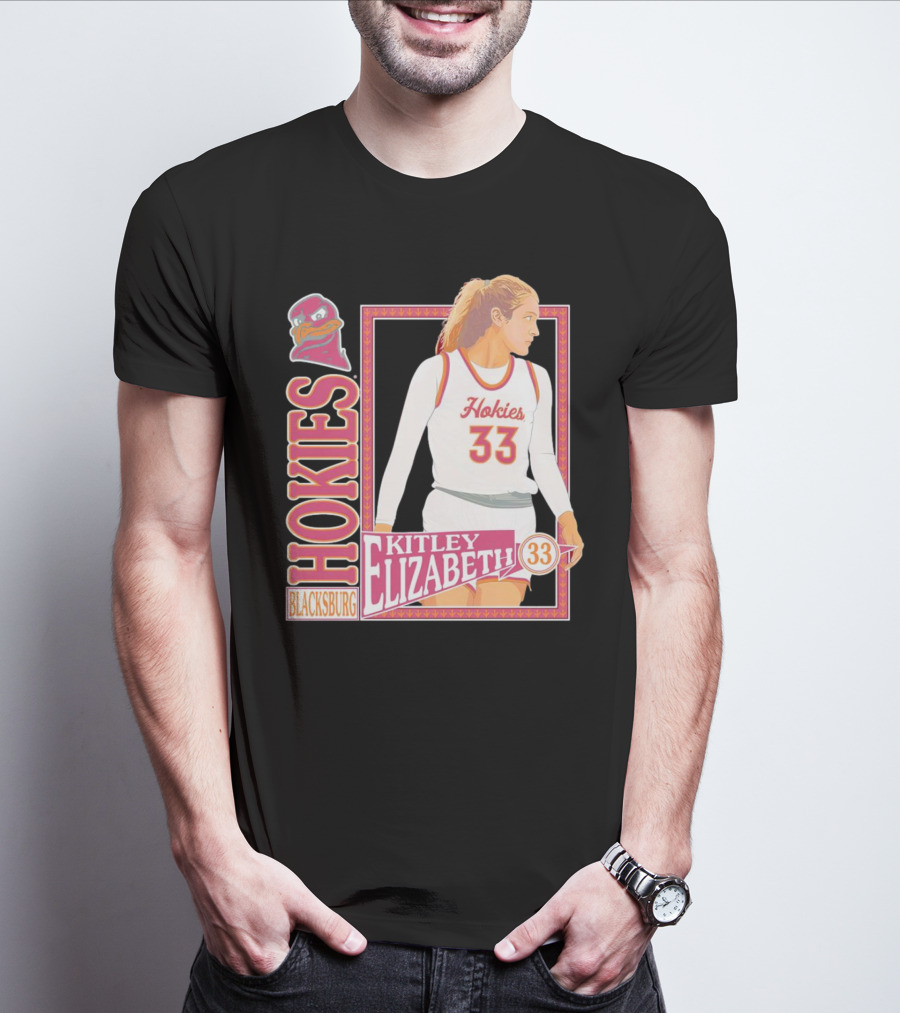 Elizabeth Kitley 33 Virginia Tech Hokies Basketball Blacksburg T-Shirt