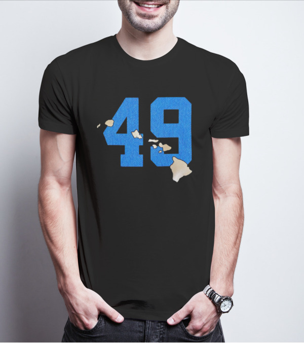 Frankie Luvu 49 Carolina Panthers Hawaii Islands T-Shirt