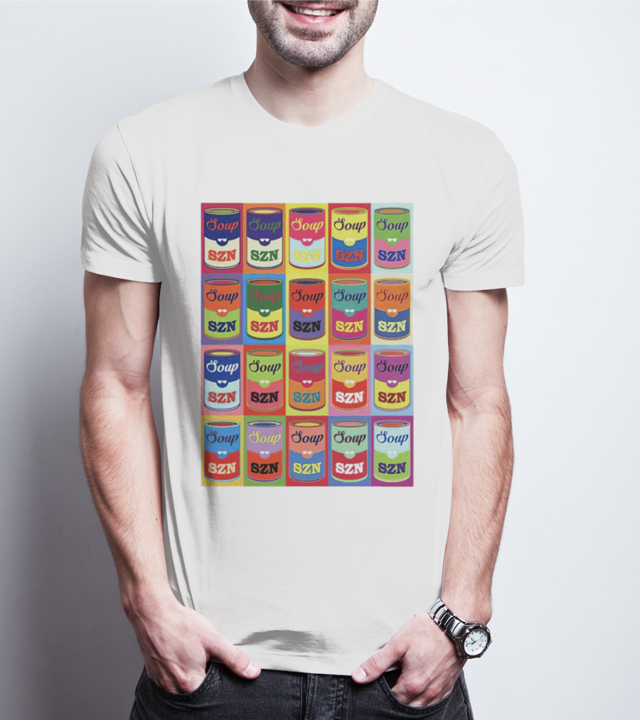 Soup SZN Colorful Pop Art Cans T-Shirt
