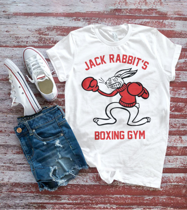 Jack Rabbit's Boxing Gym Rabbit Illustration With Boxing Gloves T-Shirt