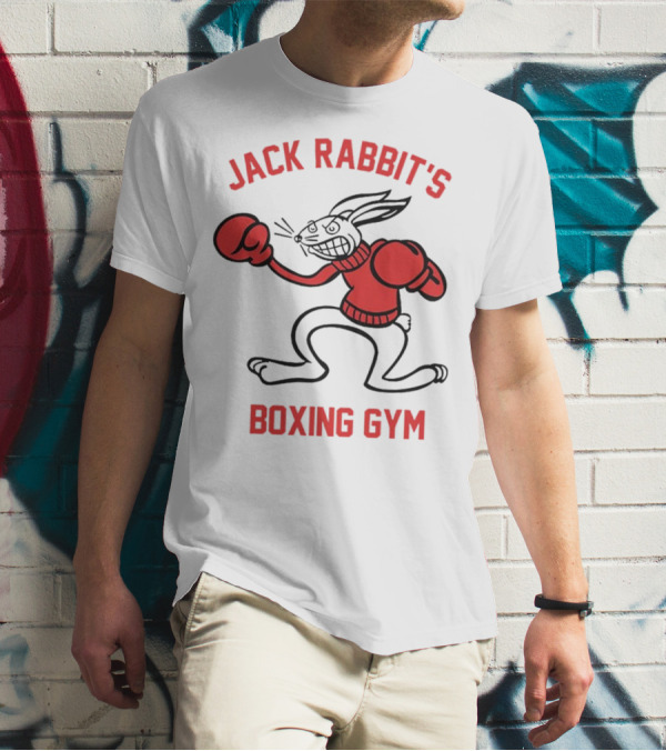 Jack Rabbit's Boxing Gym Rabbit Illustration With Boxing Gloves T-Shirt
