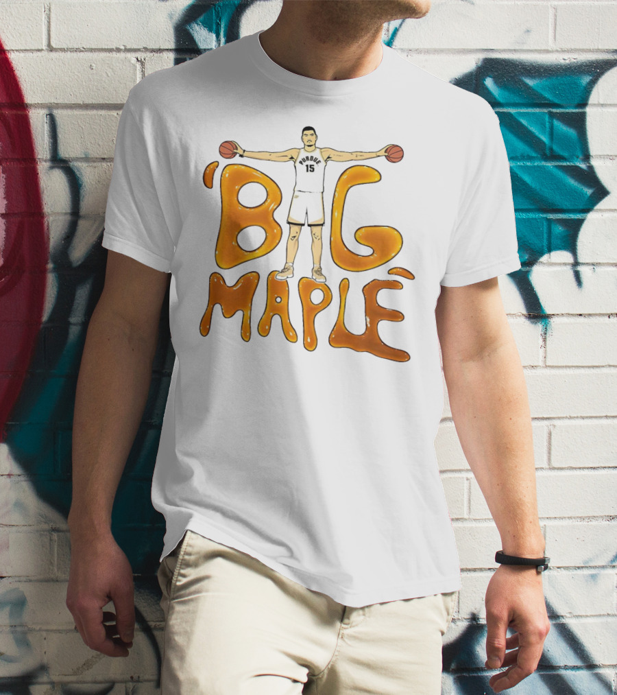 Purdue Boilermakers Zach Edey Big Maple Basketball Player T-Shirt