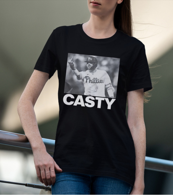 Phillygoat Casty Phillies Baseball Player Gesture T-Shirt