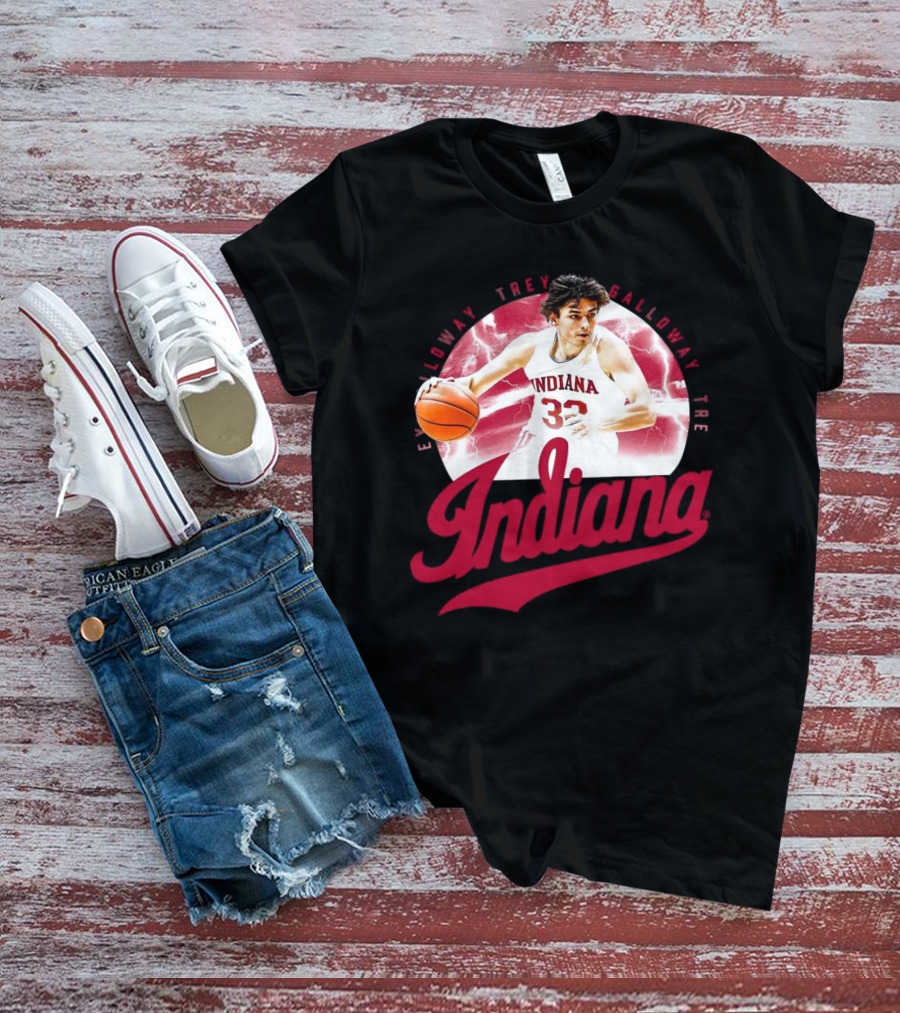 Indiana Hoosiers Trey Galloway Basketball Player Number 32 T-Shirt