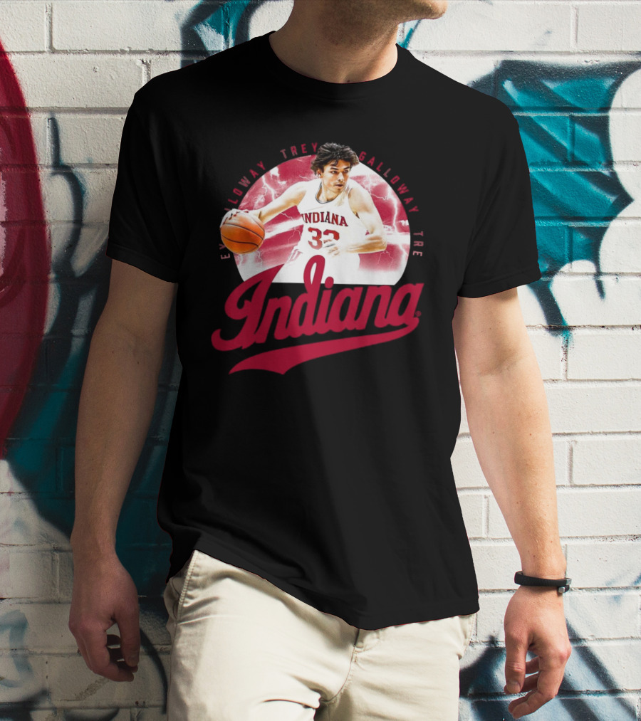 Indiana Hoosiers Trey Galloway Basketball Player Number 32 T-Shirt