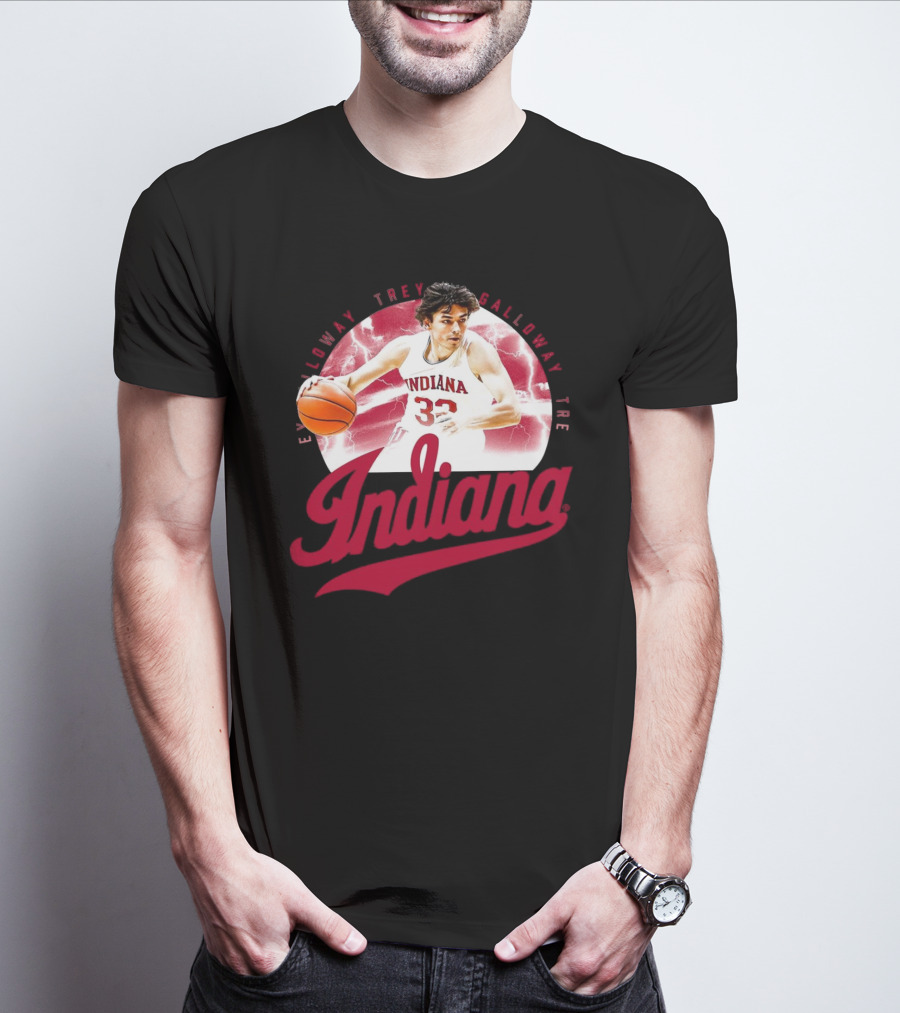 Indiana Hoosiers Trey Galloway Basketball Player Number 32 T-Shirt