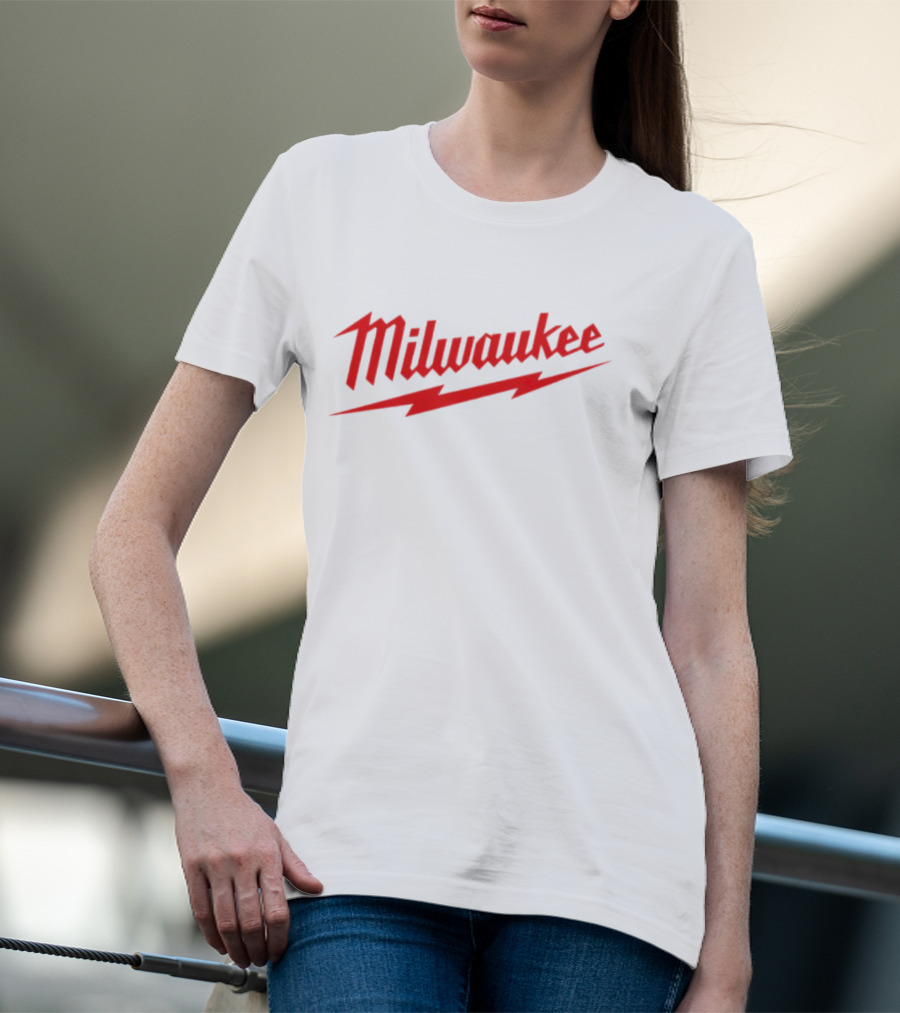 Milwaukee Red Lightning Bolt T-Shirt
