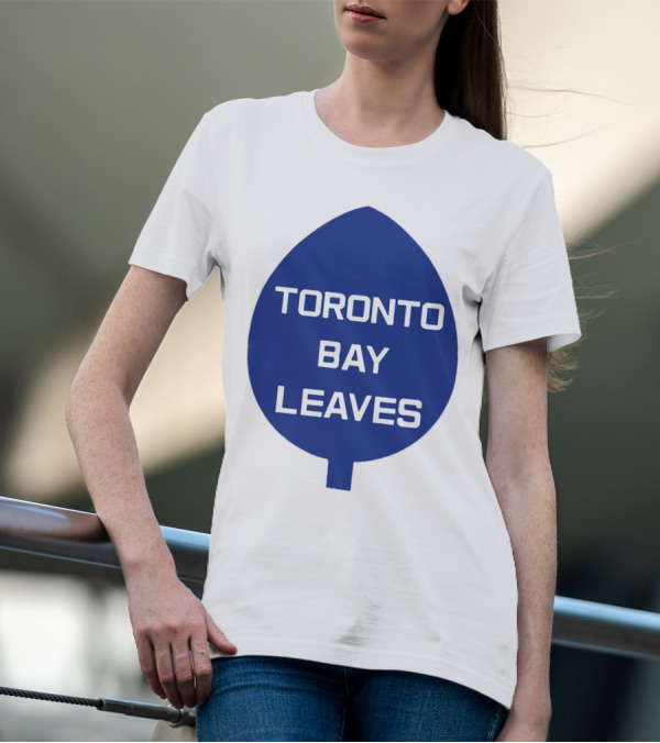 Toronto Bay Leaves Blue Leaf T-Shirt