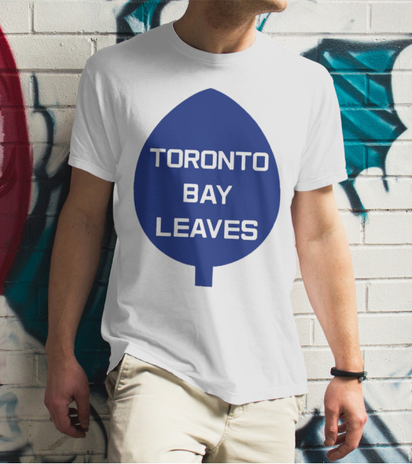 Toronto Bay Leaves Blue Leaf T-Shirt