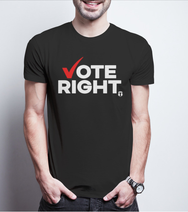 Vote Right Checkmark Emblem T-Shirt