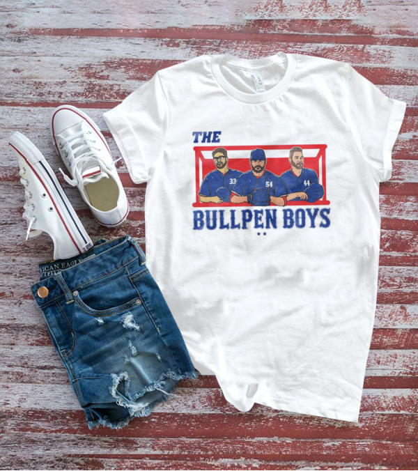 The Bullpen Boys Texas Rangers Pitchers Trio T-Shirt