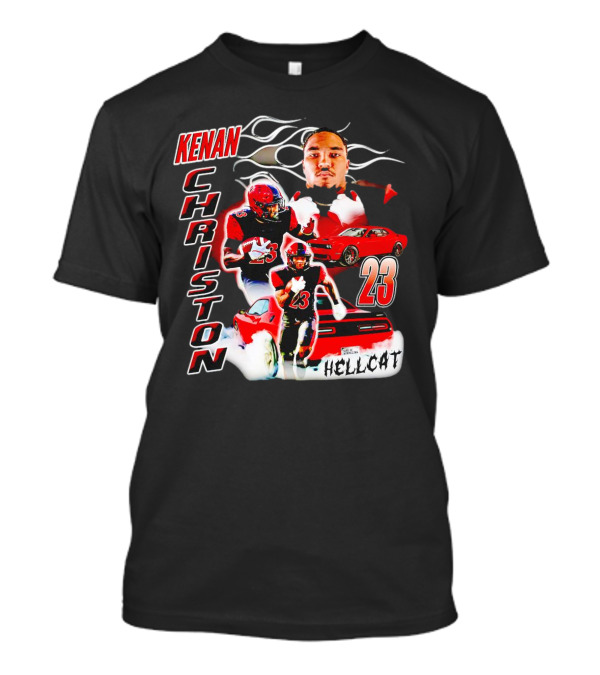 Kenan Christon 23 San Diego State Aztecs Hellcat Football And Sports Car T-Shirt