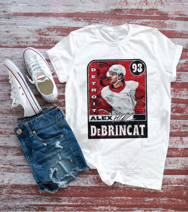 Alex DeBrincat Detroit 93 Hockey Player Card T-Shirt