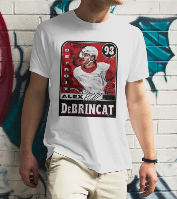 Alex DeBrincat Detroit 93 Hockey Player Card T-Shirt