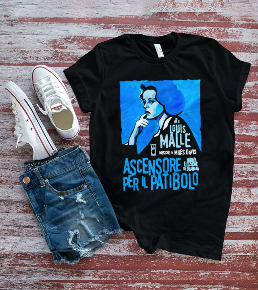 Louis Malle Musiche Di Miles Davis Ascensore Per Il Patibolo Nuova Edizione Restaurata T-Shirt
