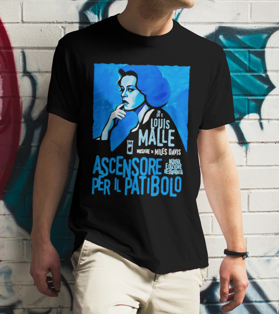 Louis Malle Musiche Di Miles Davis Ascensore Per Il Patibolo Nuova Edizione Restaurata T-Shirt