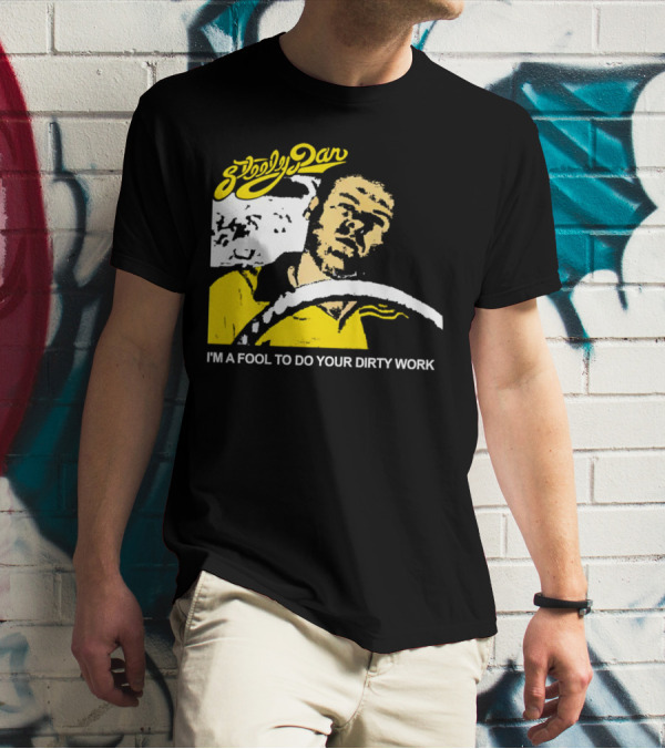 Steely Dan I'm A Fool To Do Your Dirty Work Retro Yellow Driver T-Shirt