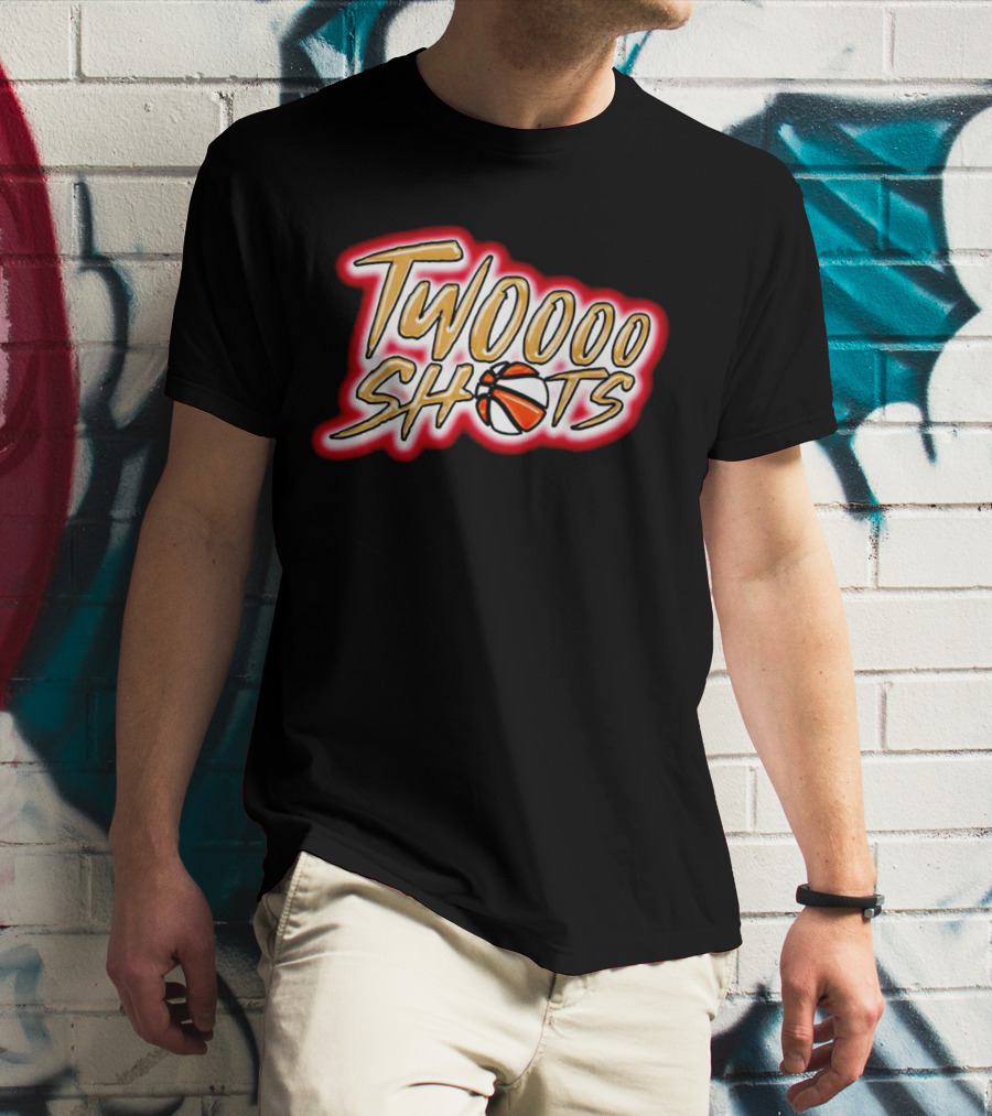 TWOOOO SHOTS Basketball T-Shirt