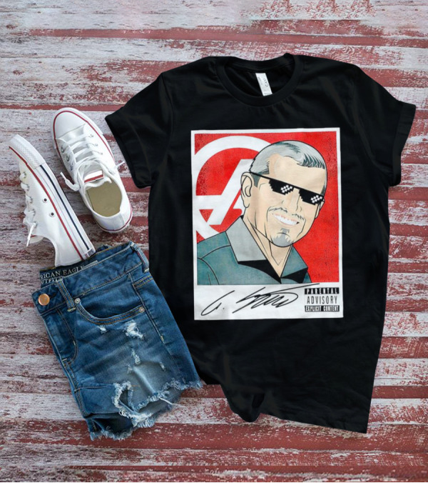 Guenther Steiner Parental Advisory Explicit Content Signature F1 Racing Image T-Shirt